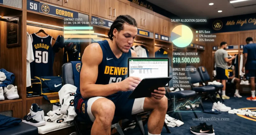 Aaron Gordon Net Worth (2026): Salary, Contract & Career Earnings 1 Aaron Gordon salary and earnings concept image