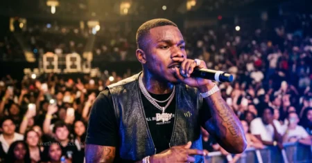 DaBaby net worth: How much is he worth in 2026? DaBaby performing live during concert showing his success and career earnings