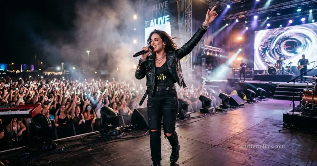 DaniLeigh Net Worth (2026): How Much Is She Worth Today? 2 Music artist performing live similar to DaniLeigh success stage moment