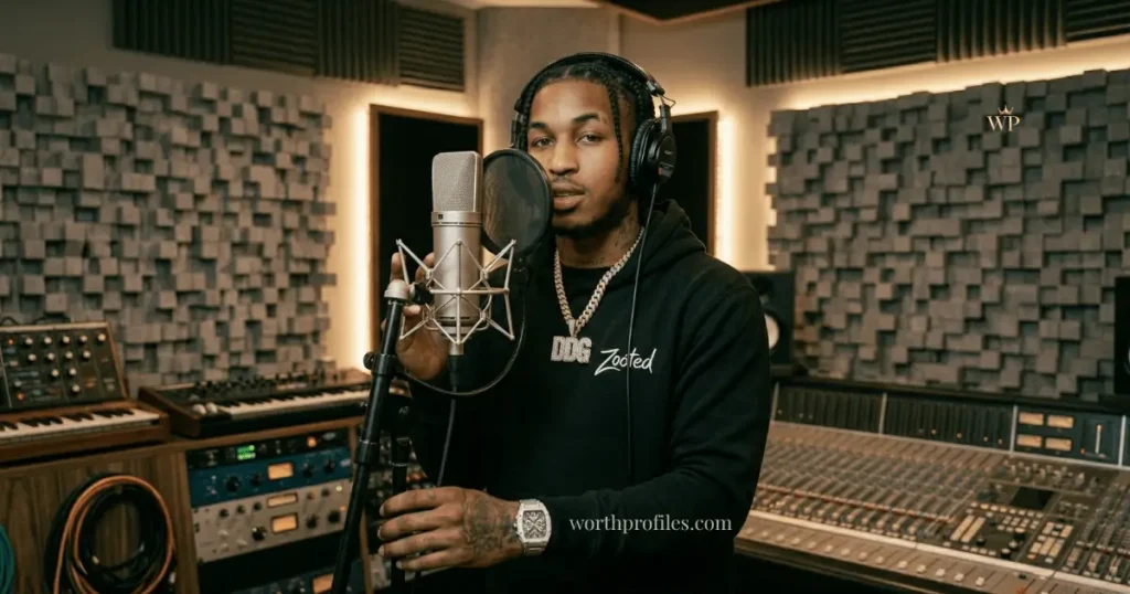 DDG Net Worth (2026): Real Breakdown of His Income & Earnings 3 DDG music studio streaming income recording session