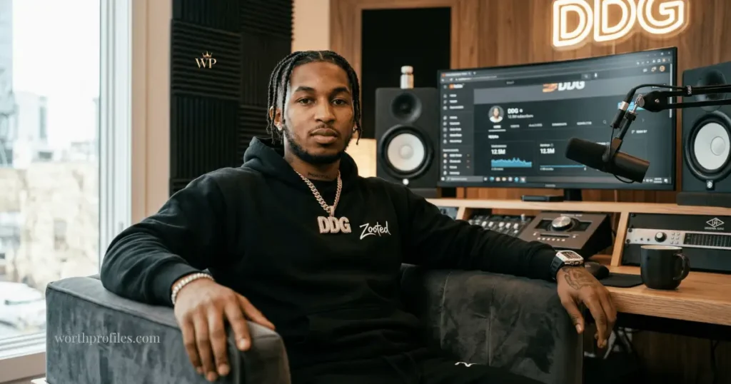 DDG Net Worth (2026): Real Breakdown of His Income & Earnings DDG net worth 2026 portrait in studio setting