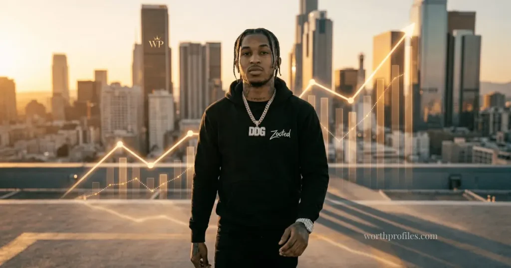 DDG Net Worth (2026): Real Breakdown of His Income & Earnings 4 DDG financial growth timeline visual representation