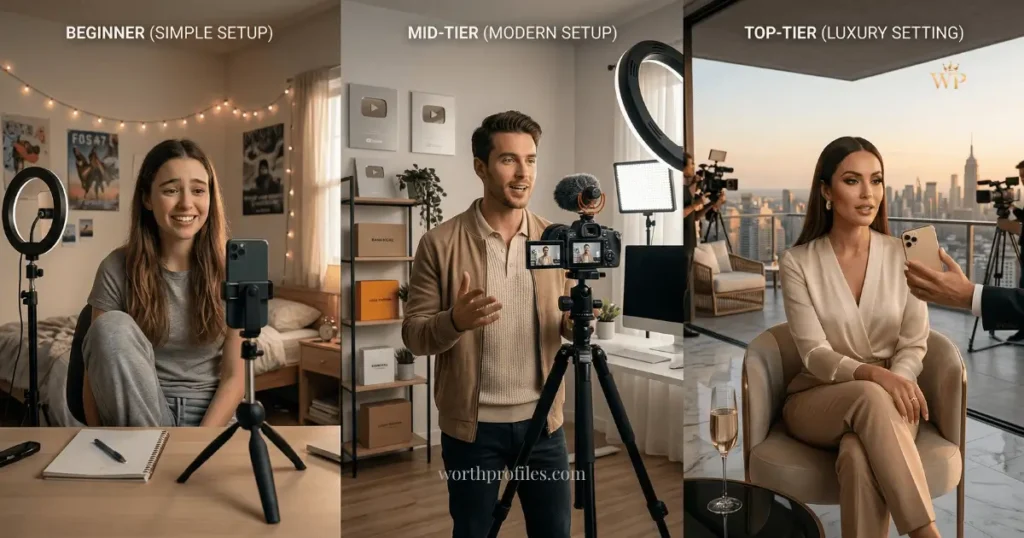 Jett Puckett Net Worth (2026): Income, Career, Wife & Lifestyle Breakdown 5 Comparison of influencer income levels and lifestyle