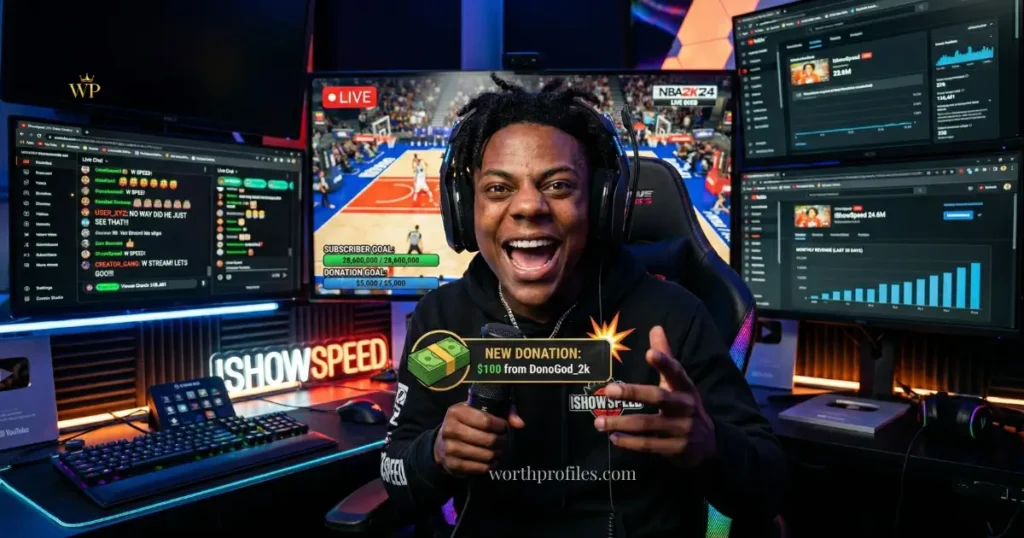IShowSpeed Net Worth 2026: Surprising Earnings & Income Breakdown 2 IShowSpeed income sources streaming and YouTube earnings
