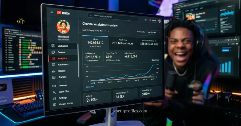 IShowSpeed Net Worth 2026: Surprising Earnings & Income Breakdown 3 YouTube ad revenue dashboard creator earnings