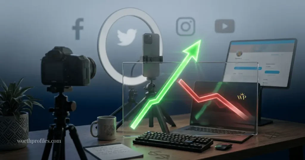 Island Boys Net Worth 2026: How Much Money Do They Really Have? 3 Rise and fall of influencer net worth visual