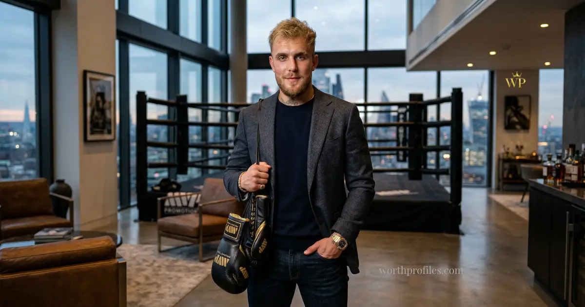 Jake Paul net worth 2025 luxury lifestyle portrait