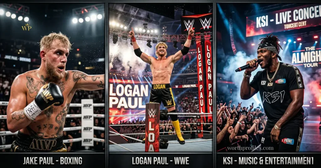 Jake Paul Net Worth (2026): How Much He Makes and Where It Comes From 6 Jake Paul vs Logan Paul vs KSI net worth comparison