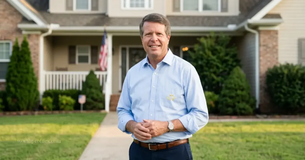 Jim Bob Duggar Net Worth (2026): Full Breakdown of His Wealth and Income Jim Bob Duggar portrait with suburban home background representing net worth