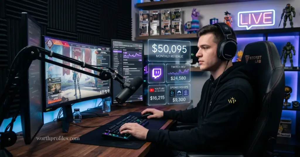 Jynxzi Net Worth (2026): Income, Earnings & Full Breakdown 4 Jynxzi income breakdown Twitch YouTube earnings visual