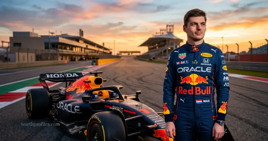 Max Verstappen net worth 2026 Red Bull Racing driver portrait