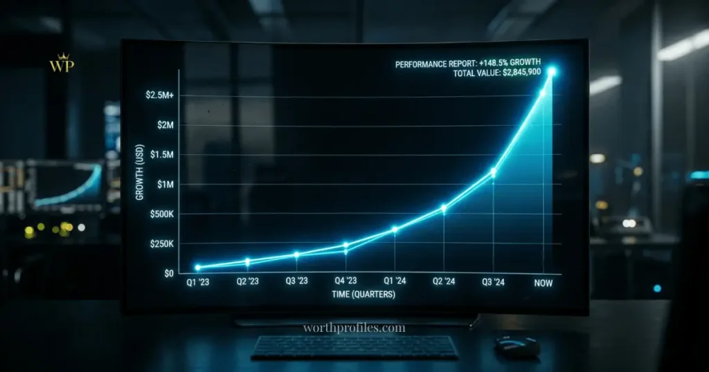 Damon Darling Net Worth: Real Estimate and Income Breakdown 4 Damon darling net worth growth over time