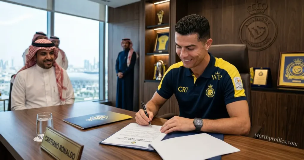 Cristiano Ronaldo Net Worth (2026): Salary, Earnings, Assets & Wealth Breakdown 3 Cristiano Ronaldo Al Nassr contract salary deal
