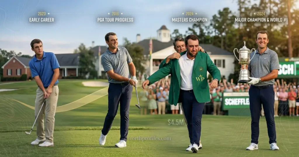 Scottie Scheffler Net Worth (2026): Shocking Earnings & Salary Breakdown 4 Scottie Scheffler career timeline growth golf progression