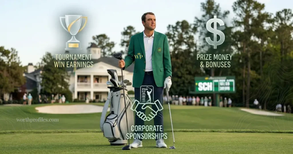Scottie Scheffler Net Worth (2026): Shocking Earnings & Salary Breakdown 7 Scottie Scheffler income sources golf earnings breakdown
