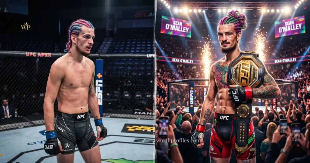 Sean O’Malley Net Worth 2026: Salary, Earnings & UFC Pay Breakdown 2 Sean O’Malley career growth UFC early vs current