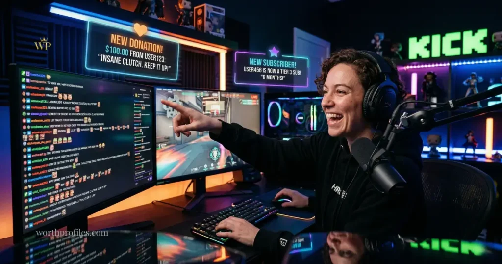 Adin Ross Net Worth 2026: Real Earnings, Kick Deal & Income Breakdown 2 Live streaming environment showing donations and subscriber alerts