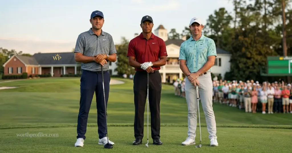 Scottie Scheffler Net Worth (2026): Shocking Earnings & Salary Breakdown 5 Scottie Scheffler vs Tiger Woods vs Rory McIlroy net worth comparison