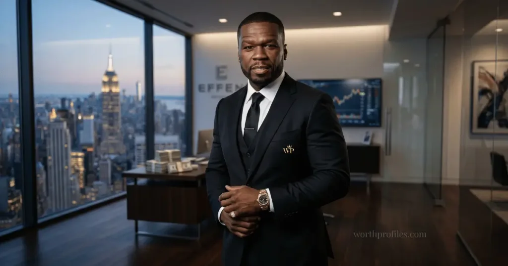 50 Cent net worth 2026 luxury portrait showing wealth and success